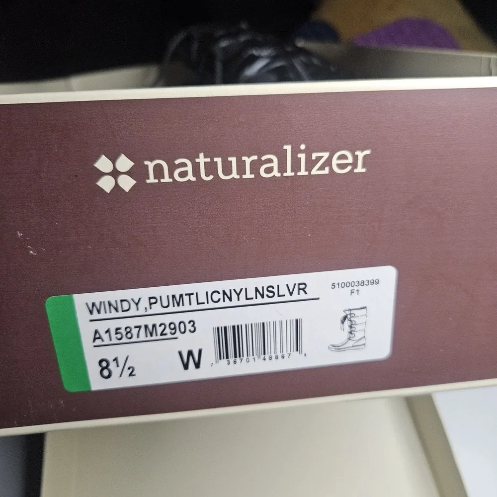 Naturalizer Womens Boots 8.5W Windy Silver Grey N5 Comfort‎ Waterproof Snow